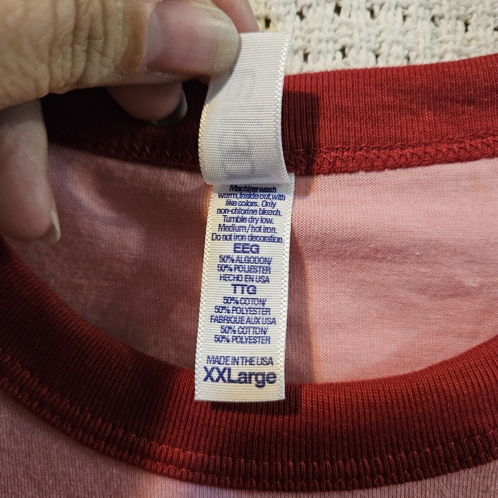 Women's Pink Ringer Tee - Picture 3 of 6